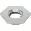 Bsc Preferred Flush-Mount Press-Fit Nut for Sheet Metal 6-32 Thread Size for 0.062 Minimum Panel Thickness, 25PK 94674A510